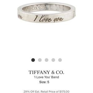 Authentic Tiffany & Co. I Love You Ring